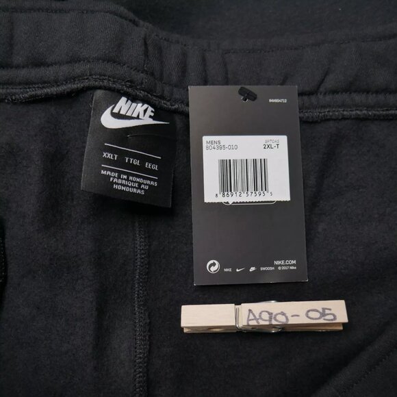 Nike Club Fleece Men's Size 2XL Sweatsuit Black Neon Volt Warm Up Hoodie Pants - Picture 13 of 15